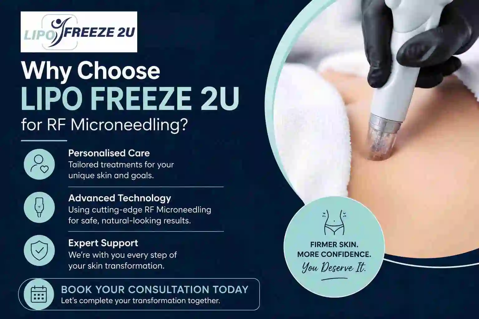 Why Choose LIPO FREEZE 2U for RF Microneedling Guildford?